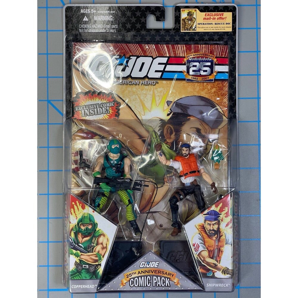 G.I. Joe Comic Pack Copperhead Shipwreck Action Figure Copper Head Ship Wreck GI
